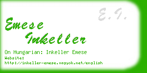 emese inkeller business card